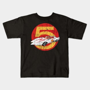 Mach 5 Speed Racer Car Vintage Kids T-Shirt